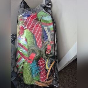 Festive Striped Christmas Decoration Set